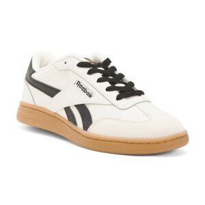 NEW REEBOK Leather Forte Lounger Retro Sneakers White/Black/Gold for women 462t